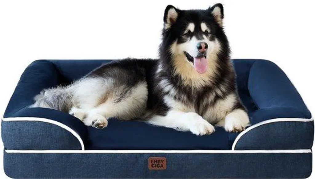 Lit pour chien XXL à rebords hauts et mousse Traumschaum ultra confortable