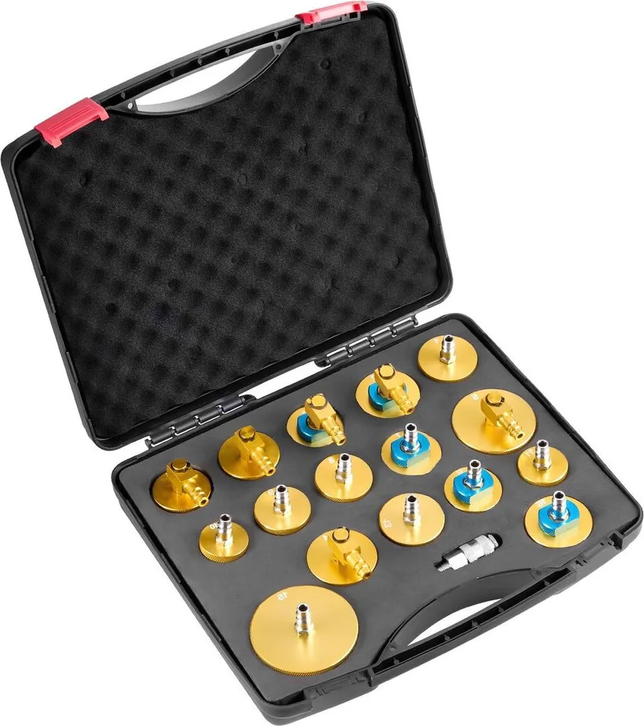 Kit de purge de frein 17 pièces en aluminium pour circuit hydraulique