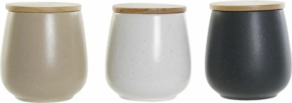 Petit Pot pour Plantes Grasses et Succulentes Beige et Gris - Trio 13cm