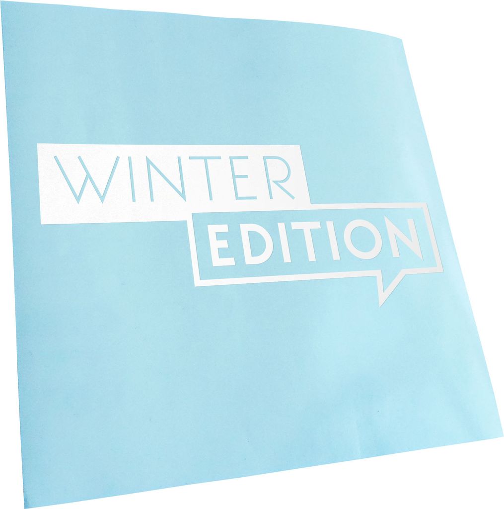 Kiwistar - Autoaufkleber - Winter Edition - Mattschwarz - 20x9cm - Aufkleber für Auto, Laptop, Fahrrad, LKW, Motorrad mehrfarbig JDM Decal Racing