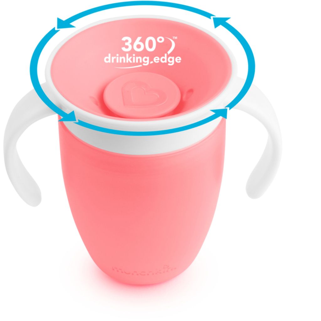 Munchkin 360° Übungsbecher 207 ml Pink Produktbild 2