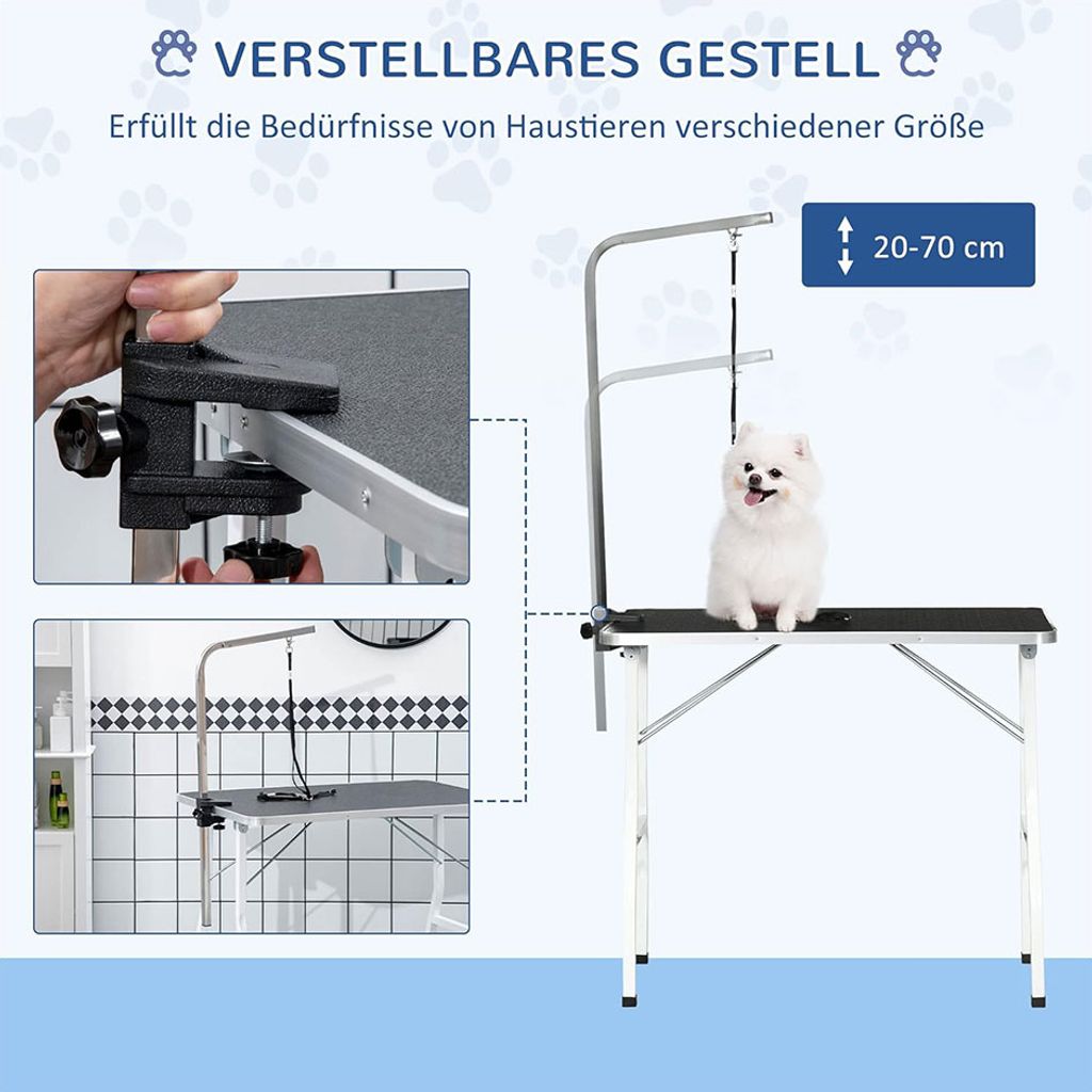 Pawhut PawHut Trim stôl Stolík pre psov Holiaci stôl Obrázok produktu 4
