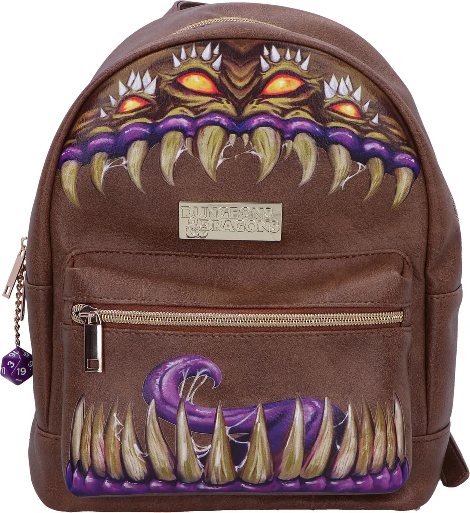 Sac à dos Mimic Dungeons & Dragons avec relief 3D et grand volume