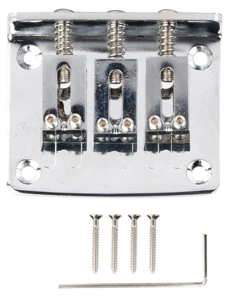 Metall-Saitenhalter-Stegteile für 3-saitige Gitarren, Musikinstrumentenzubehör