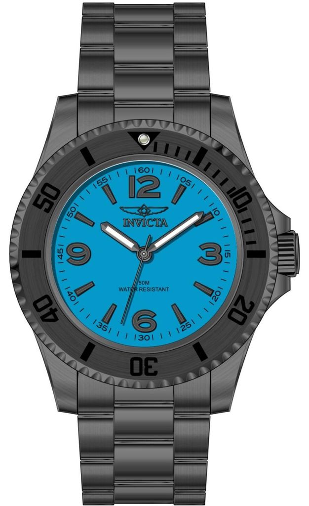 Invicta Specialty 69716 Herrenarmbanduhr - Quartz Uhrwerk - Edelstahl mit blauem Zifferblatt - 40 mm