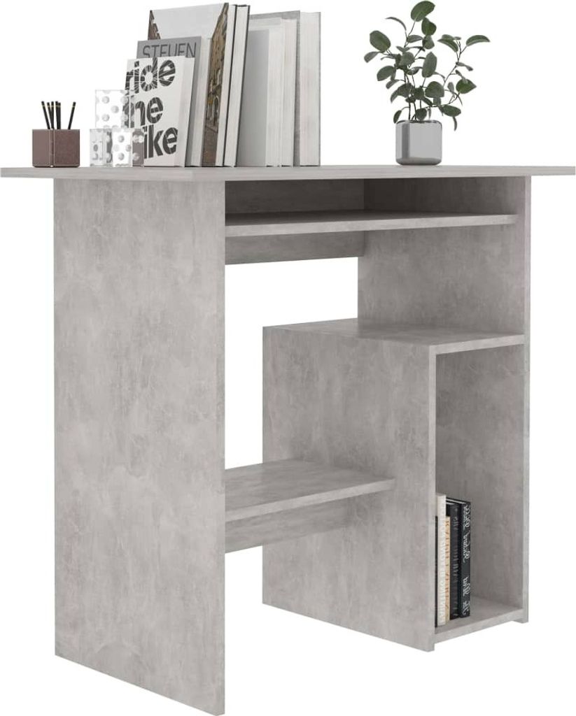 "SALE 2026"Kommoden - Grau Schreibtisch Betongrau 80x45x74cm Holzwerkstoff Stabli Möbel4556672