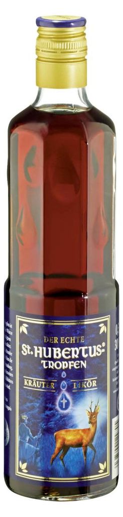 St. Hubertus Tropfen, bylinný likér, 30 % alkoholu, láhev Obrázek produktu 