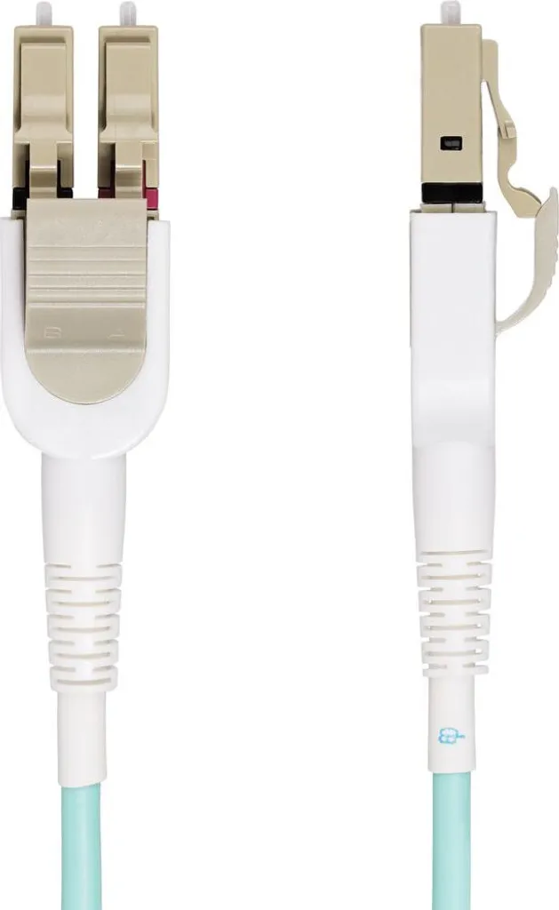 Jarretière Optique OM4 5m Startech 450FBLCLC5SW Câble Patch Fibre Aqua