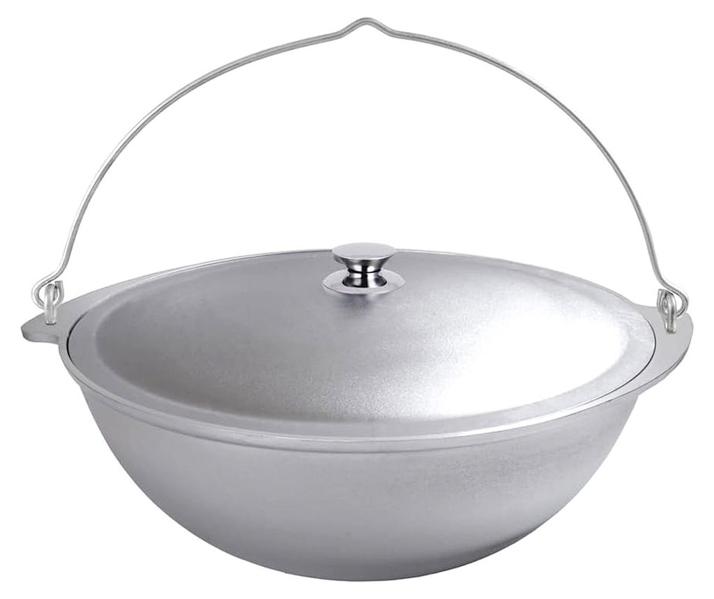 Kazan Asien Topf Tatarskij mit Bügel und Deckel Kasan WOK 6 Liter für Camping