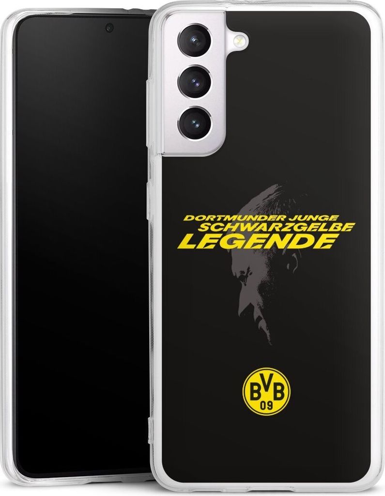 DeinDesign Handyhülle für Samsung Galaxy S21 5G Silikon Hülle Case Smartphone Schutzhülle BVB Borussia Dortmund Marco Reus