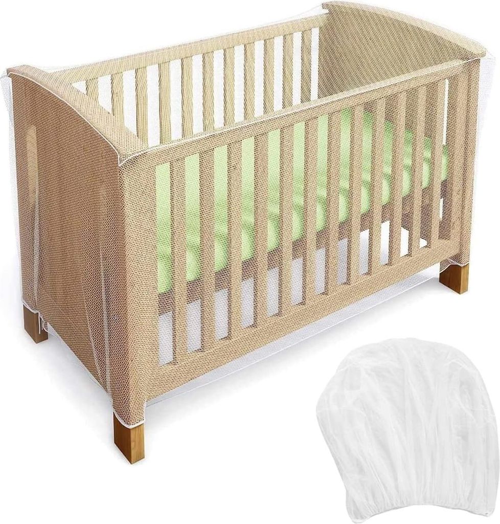 Zusammenklappbares Moskitonetz für Babybett - Mückennetz für Box oder Kinderbett 140 x 70 x 70 cm
