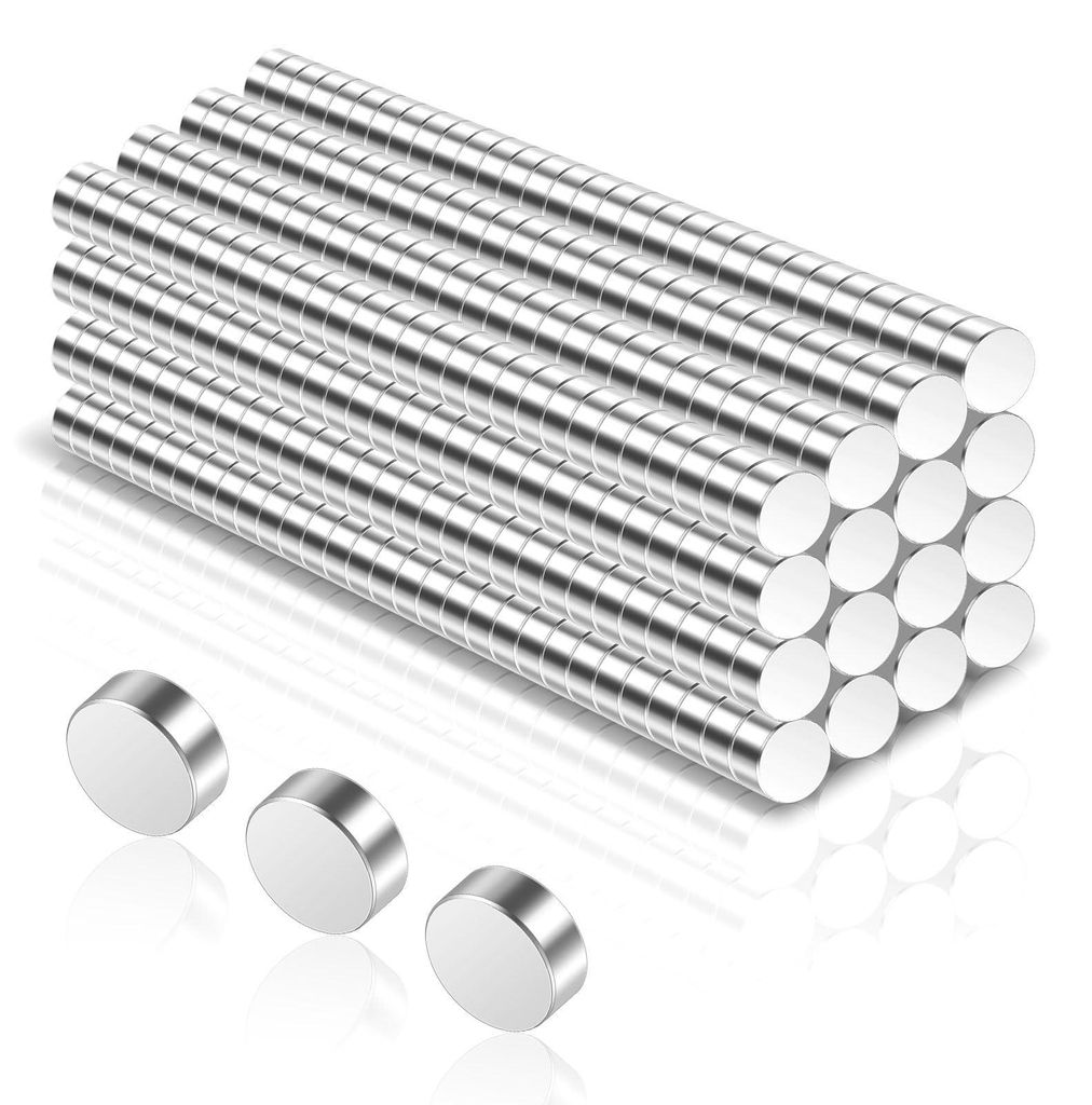 360 Mini-Magnete, starke runde Magnete von 4 x 2 mm für Kühlschrank, Whiteboard, Pinnwand und Büro.