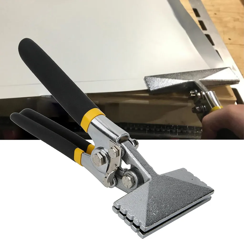 Pince à plier les tôles manuelle : finissez vos angles sans effort ni trace