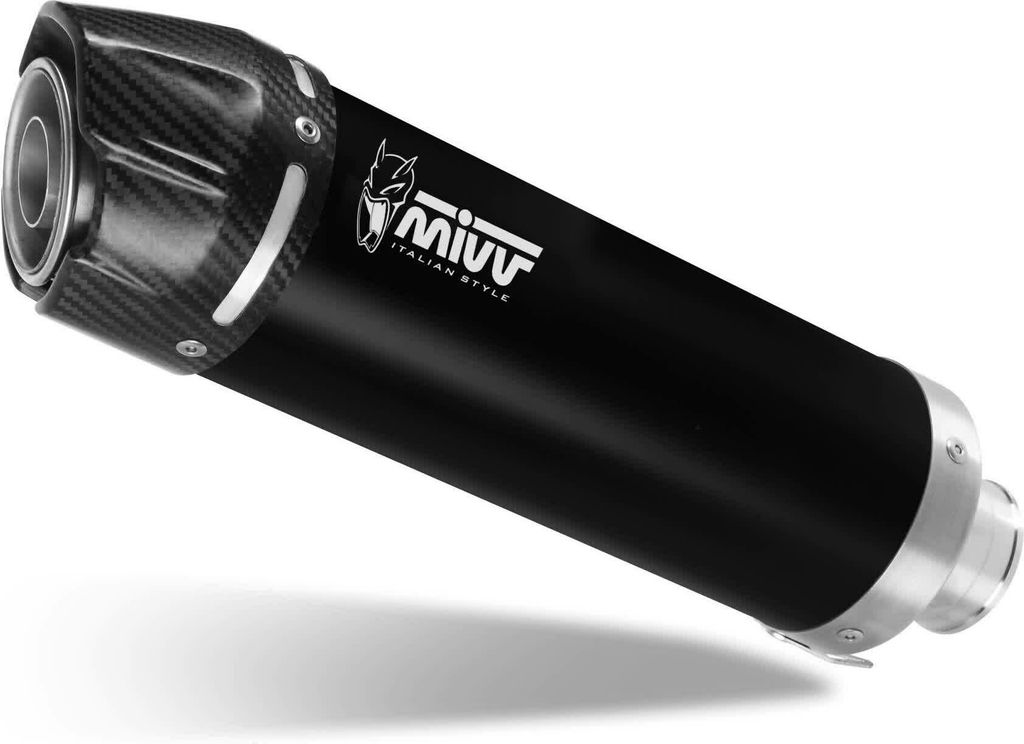 MIVV GP schwarze Slip-On-Auspuffanlage genehmigtem Kohlefaser-Endkappe YAMAHA YZF 1000 R1