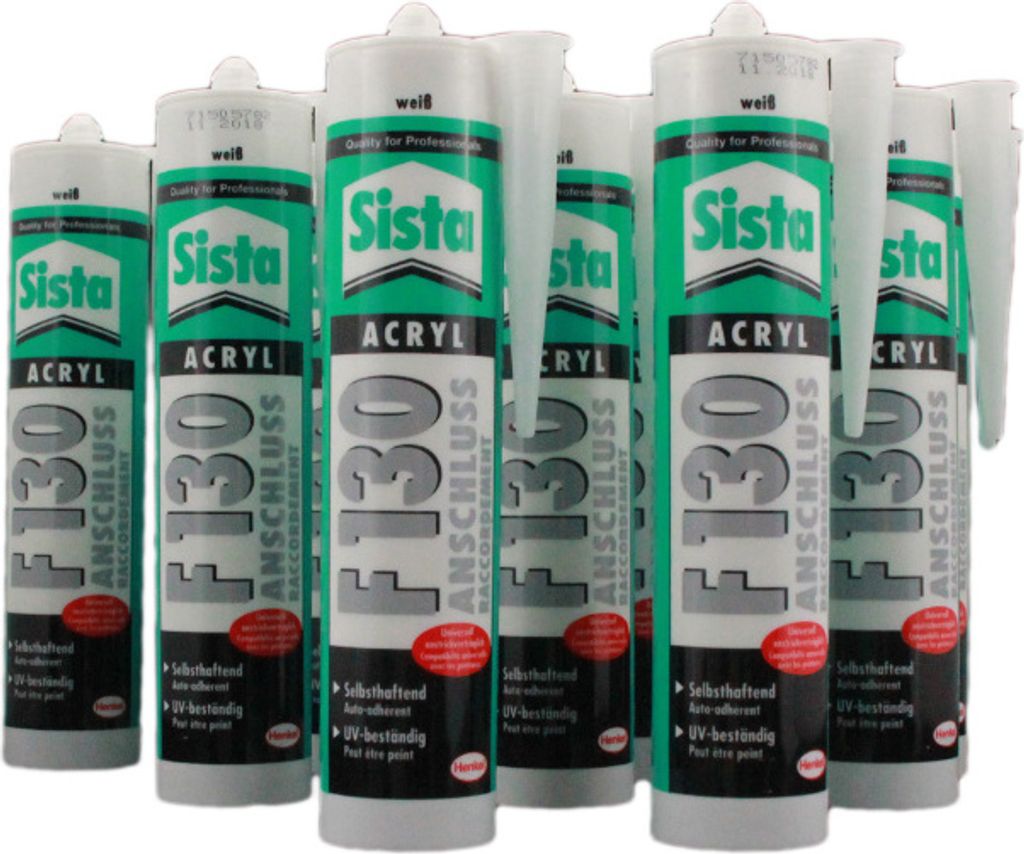 12 x Henkel Sista Acryl-Fugendichter F130 300ml Kartusche Produktbild 