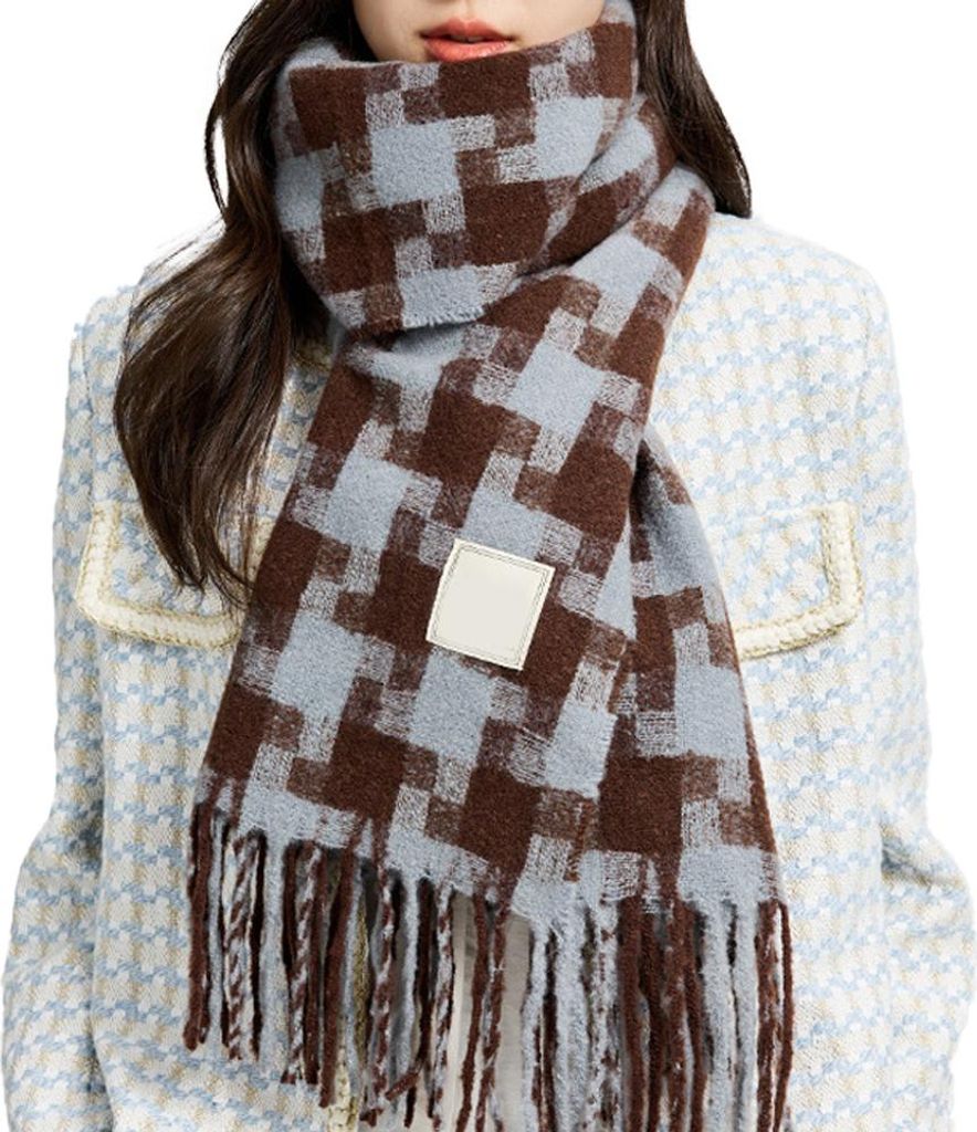 Winterschal, Warme Schals, Accessoires für kaltes Wetter, Fransenschals