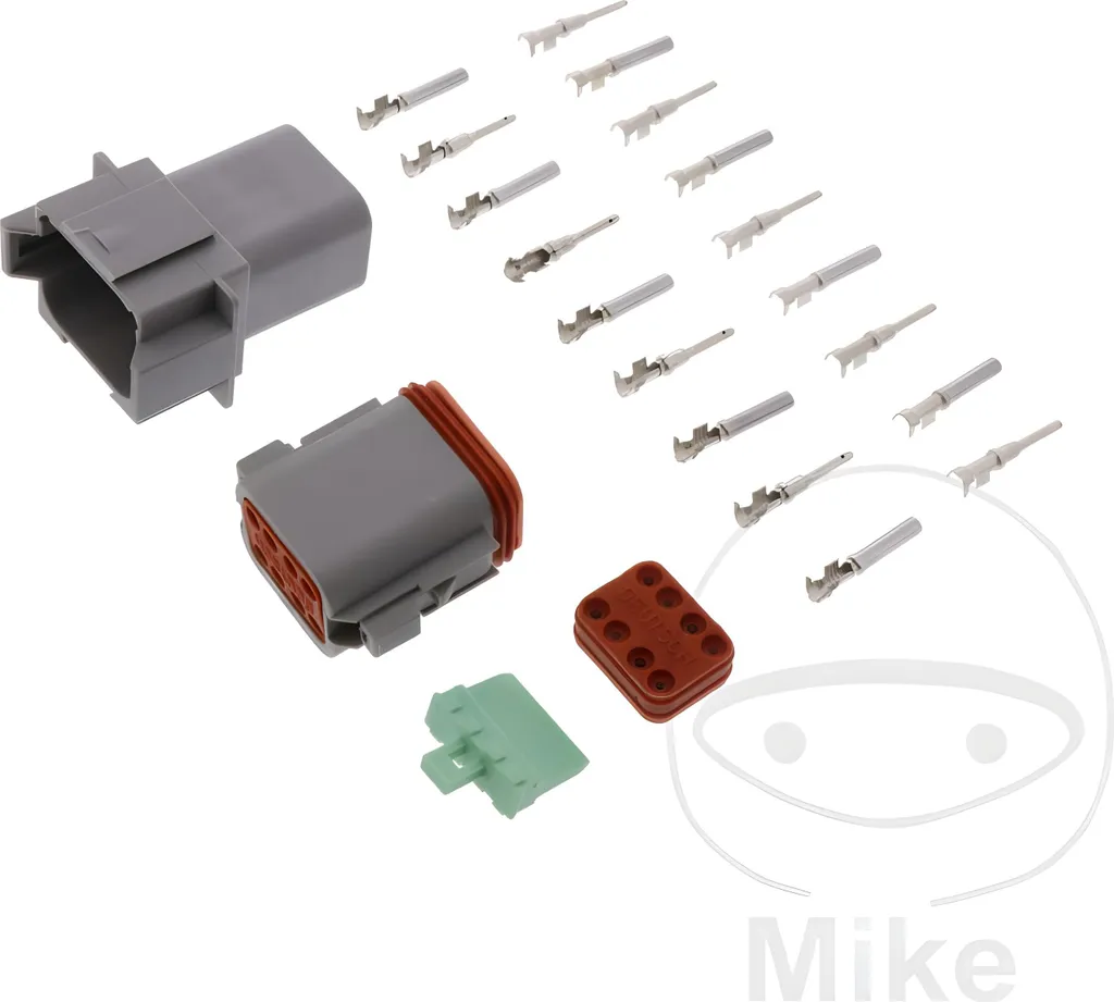 Connecteur complet DT JMP 8 pôles étanche pour faisceau moto