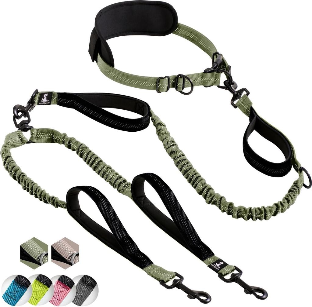 Handsfree Hundenriem für Mittelgroße und Große Hunde - Professionelles Geschirr für Spaziergänge, Joggen und Training