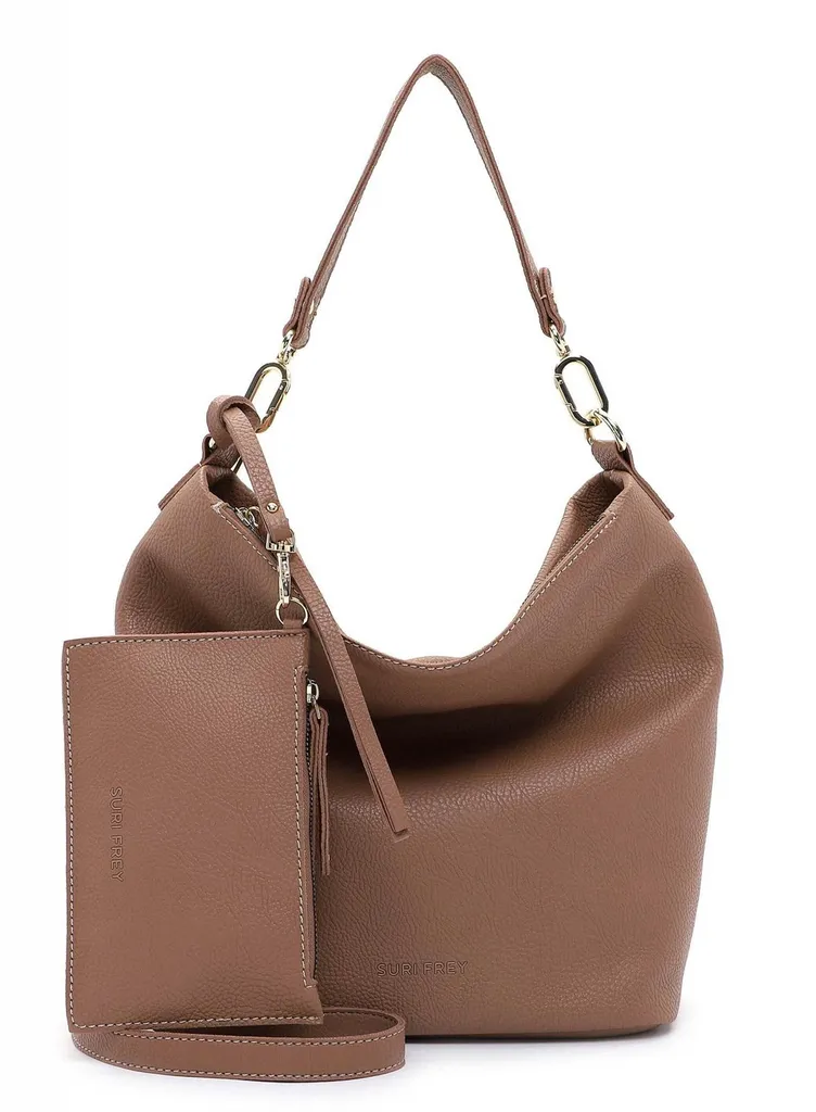 SURI FREY Orry Hobo Bag Taupe - Sac à épaule bandoulière élégant