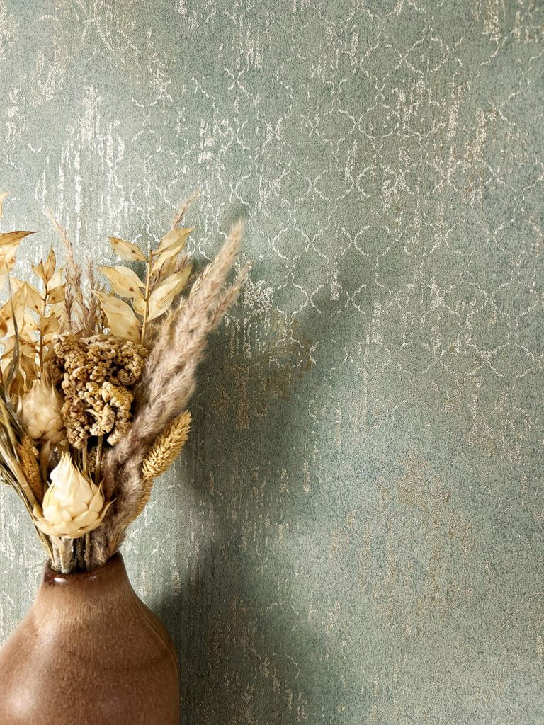 NEWROOM Tapete Lonza Sage Grün Vliestapete - Vintage Produktbild 