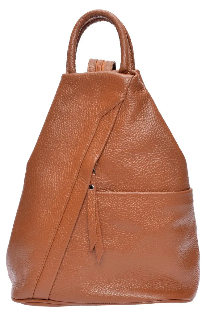 Sac à Dos de Ville Cognac Isabella Rhea pour Femme Active et Travail