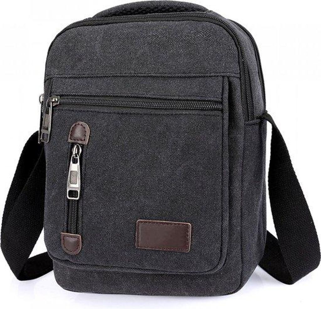 Crossbody-Tasche 27x20x8 cm Vintage Baumwollcanvas Reisetasche