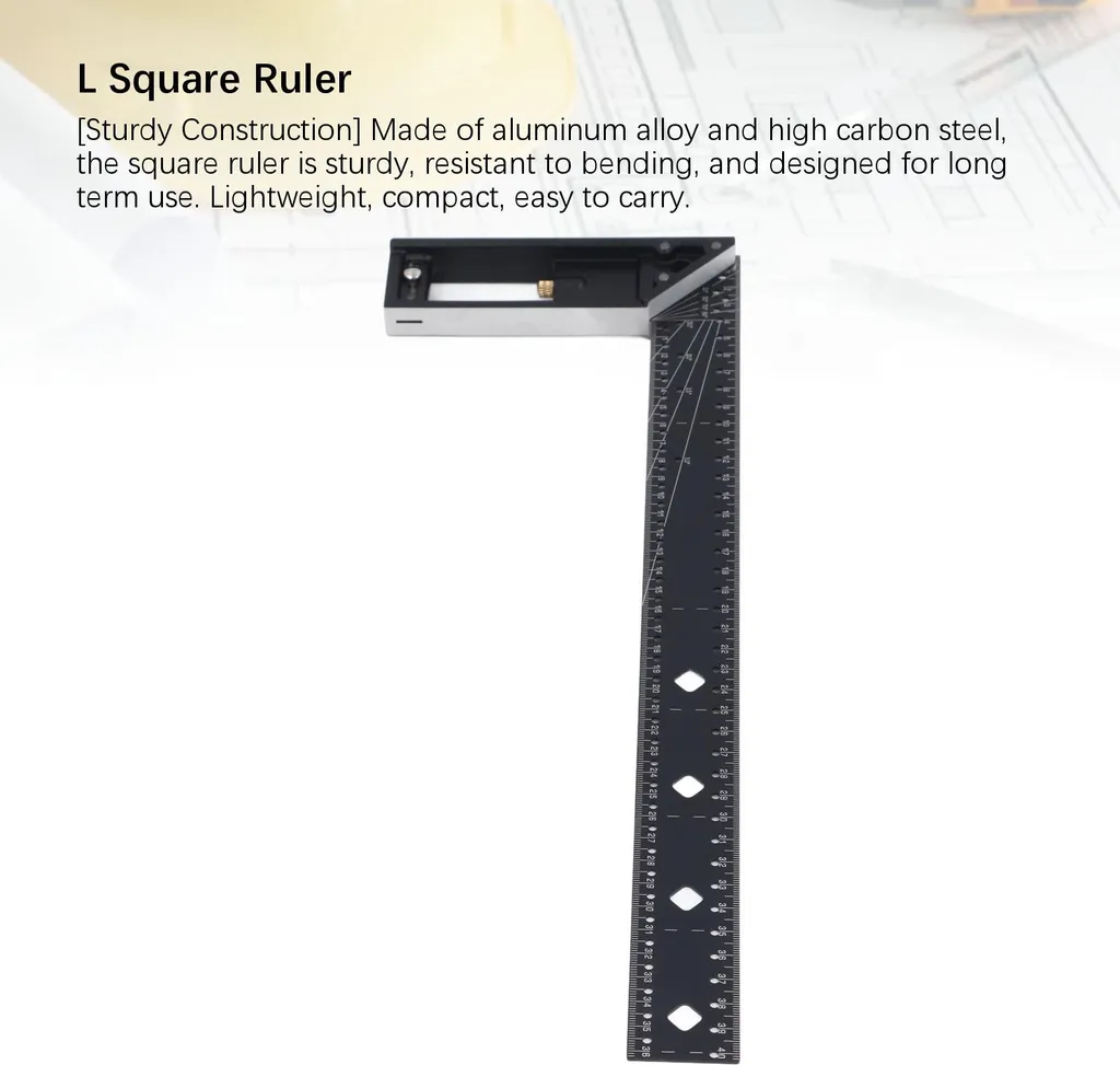 Outil de traçage bois : règle angles multiples 40 cm pour menuiserie - 18