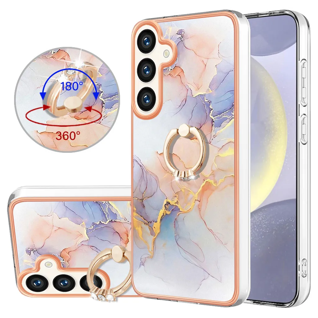 Custodia Samsung Galaxy S25+ Silicone TPU con Anello Grigio - Shop Online - 1
