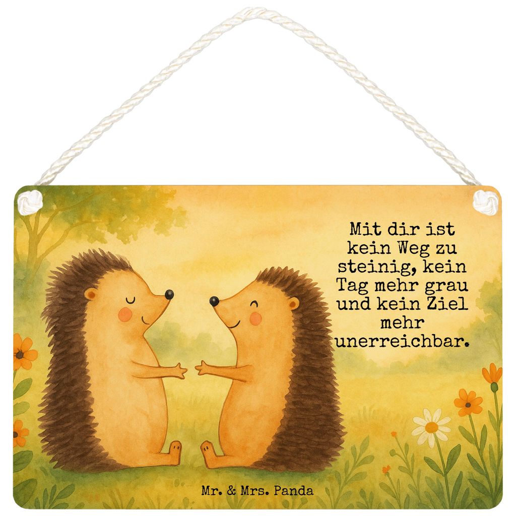 Mr. & Mrs. Panda Schild Igel Liebe Design DIN A5 - Weiß - Geschenk, Hochzeit, holzbild, Hochzeitstag, kleine aufmerksamkeit, wandtafel, Türschild...