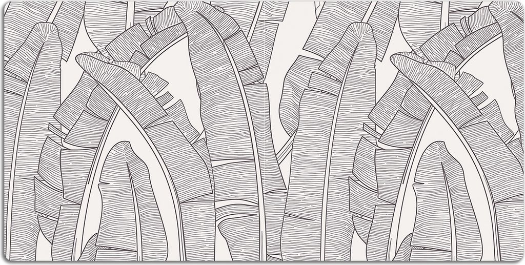 Schreibtischmatte Tischunterlage 90x45 cm Mauspad - Bananenblätter