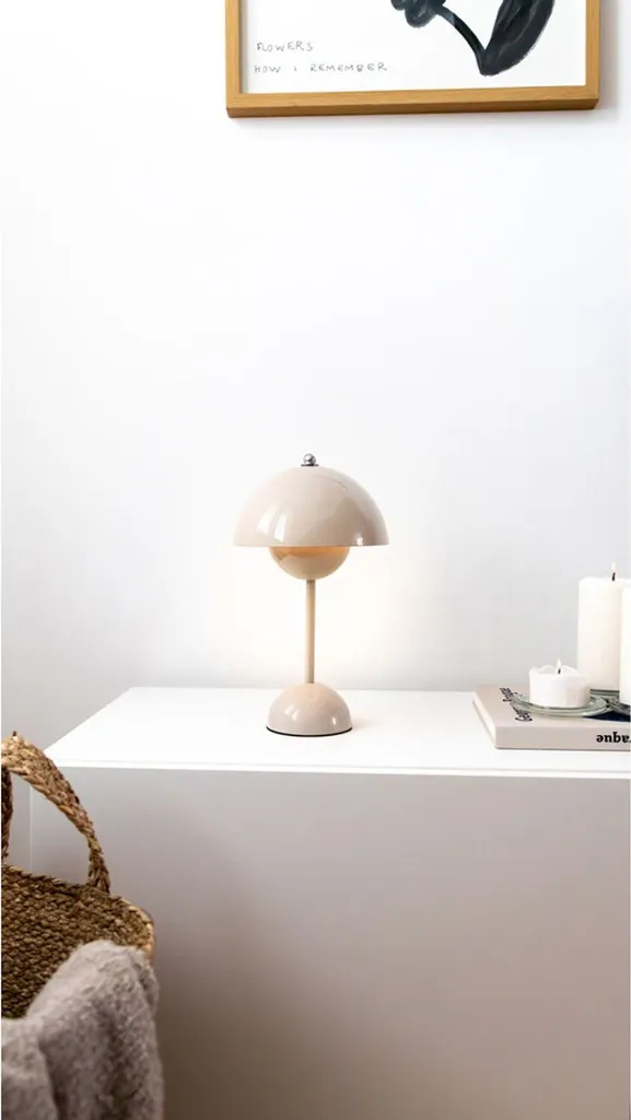 Lampe de Table Métal sans Fil contre l'Encombrement des Câbles USB