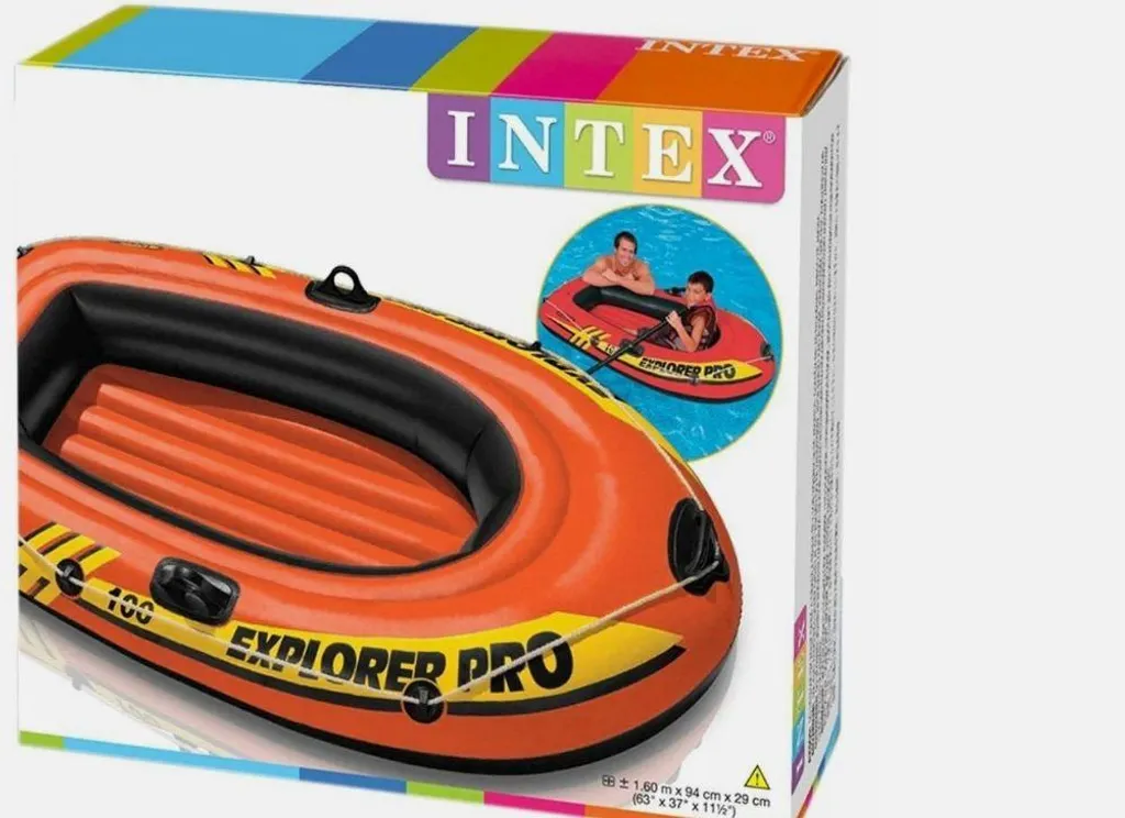 Bateau INTEX Explorer Pro 100 Robuste en Vinyle avec 3 Chambres à Air - 18