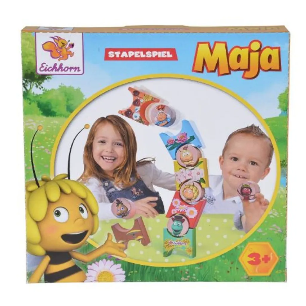 Animaux à empiler Eichhorn Maya l'abeille en bois d'hêtre