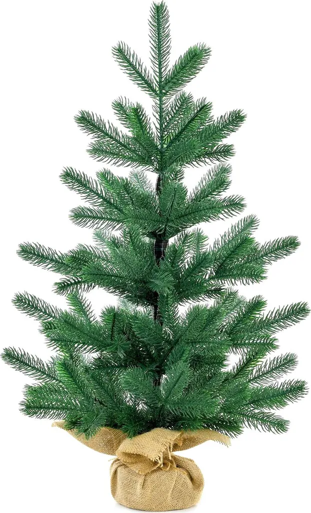 Petit sapin de Noël synthétique 50 cm décoration de table raffinée