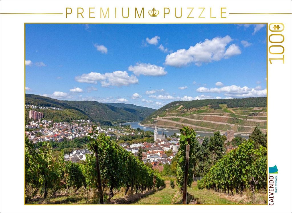 CALVENDO Puzzle Das schöne Bingen am Rhein | 1000 Teile Lege-Größe 64x48cm Foto-Puzzle für glückliche Stunden