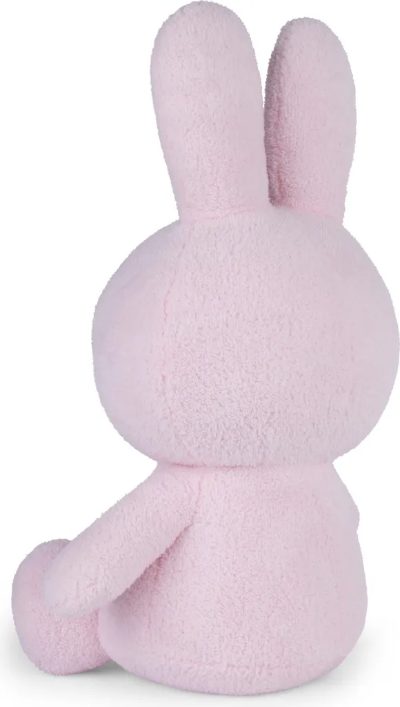 Grande peluche Miffy 50cm en tissu éponge rose pour chambre d'enfant