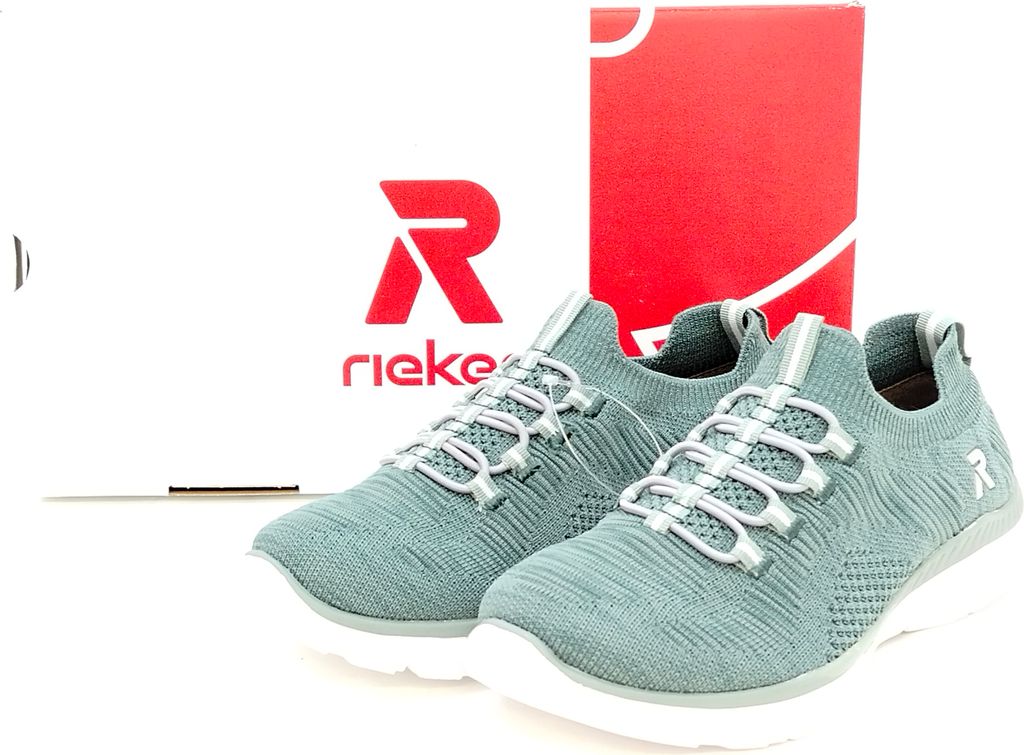 Rieker scarpe da donna slip-on verde Immagine del prodotto 