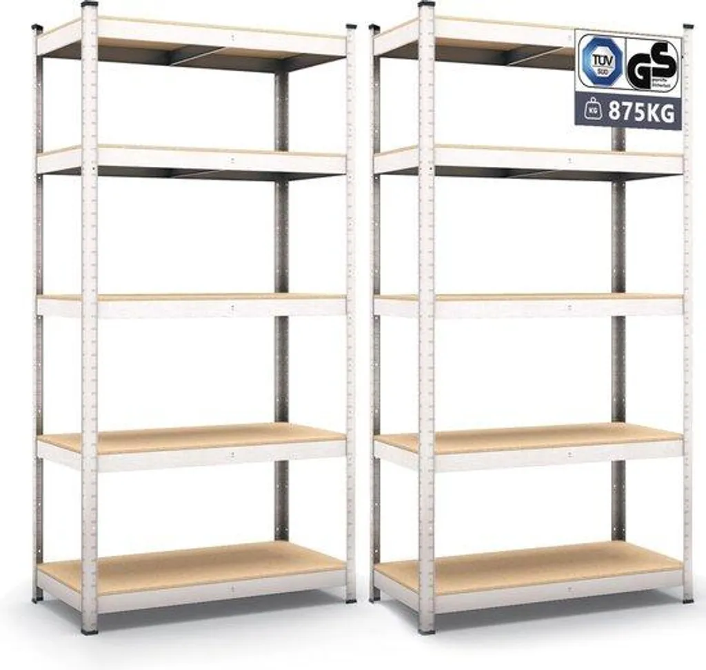 Étagère robuste contre le désordre au garage - Supporte 875 kg