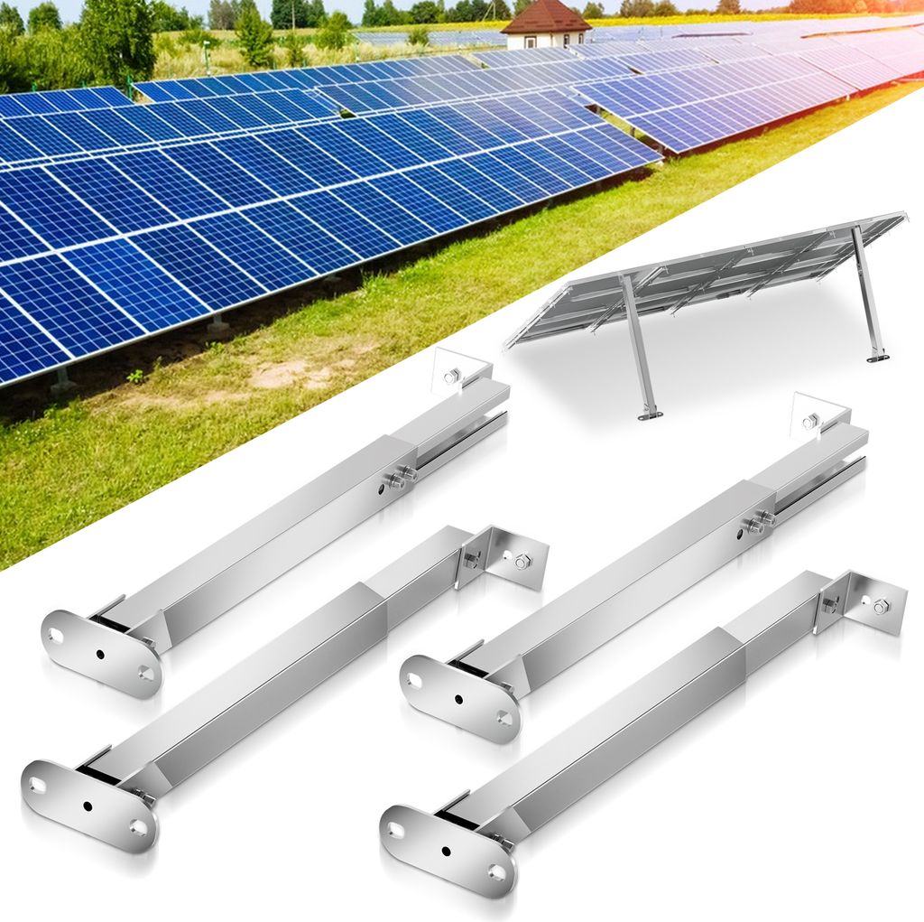 solarpanel halterung, Solarhalterung, Modul 10-30° Individuell einstellbarer Flachdach Montagewinkel,Mobile Solaranlagen