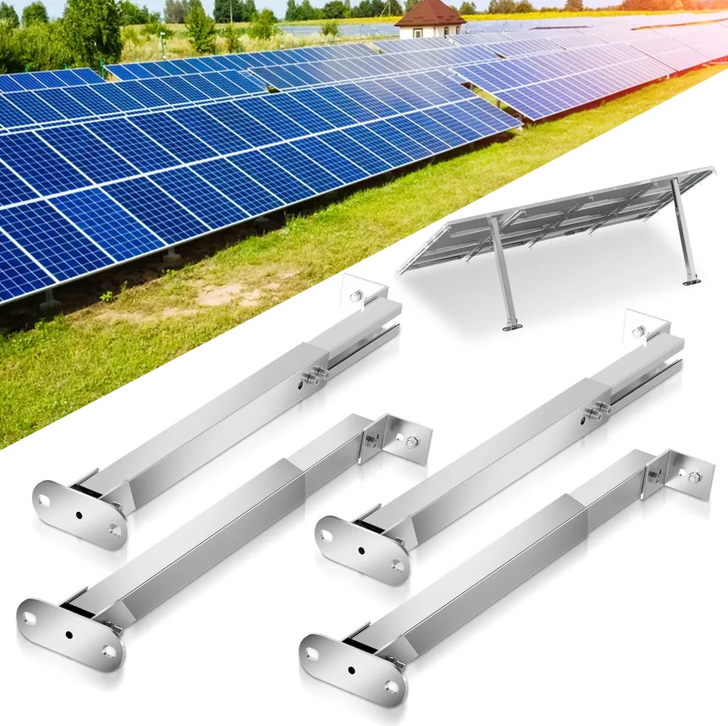 Staffa Montaggio Solare Regolabile | Supporto Modulo Tetto Piano 10-30°