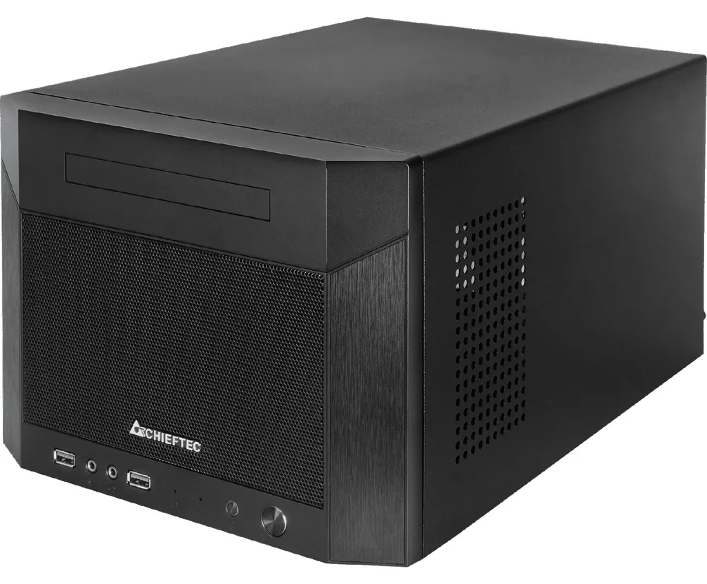 Boîtier PC pour Petit Bureau Chieftec Pro Cube CN-01B-OP Design Minimaliste