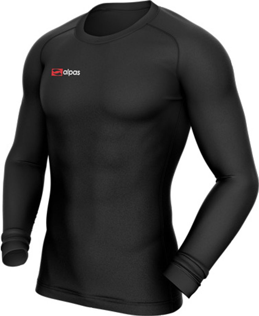alpas Compression Playershirt 2.0 Schwarz Gr. XXXS (116/128)