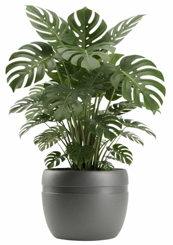 Cache-Pot Gris 46cm HowHomely - Fini les Tâches et l'Entretien Difficile
