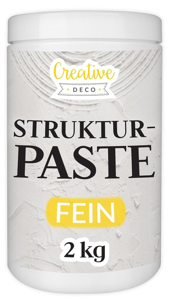 Creative Deco Structuurpasta Fijnkorrelig 2 kg, Witte Productafbeelding 