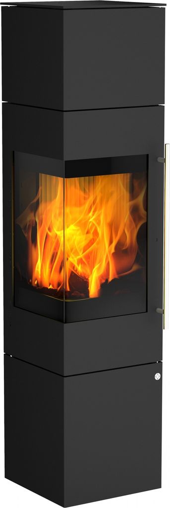 Kaminofen Olsberg IPALA SMART Compact 5 kW Türanschlag Rechts Ofen Holzofen Kamin : Mit Speicheraufsatz + PowerBloc