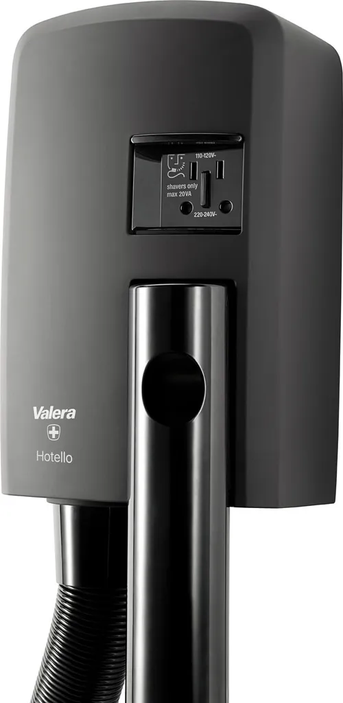 Valera Hotello Shaver 832.01/RT Nero Opaco: Phon a Muro per Hotel