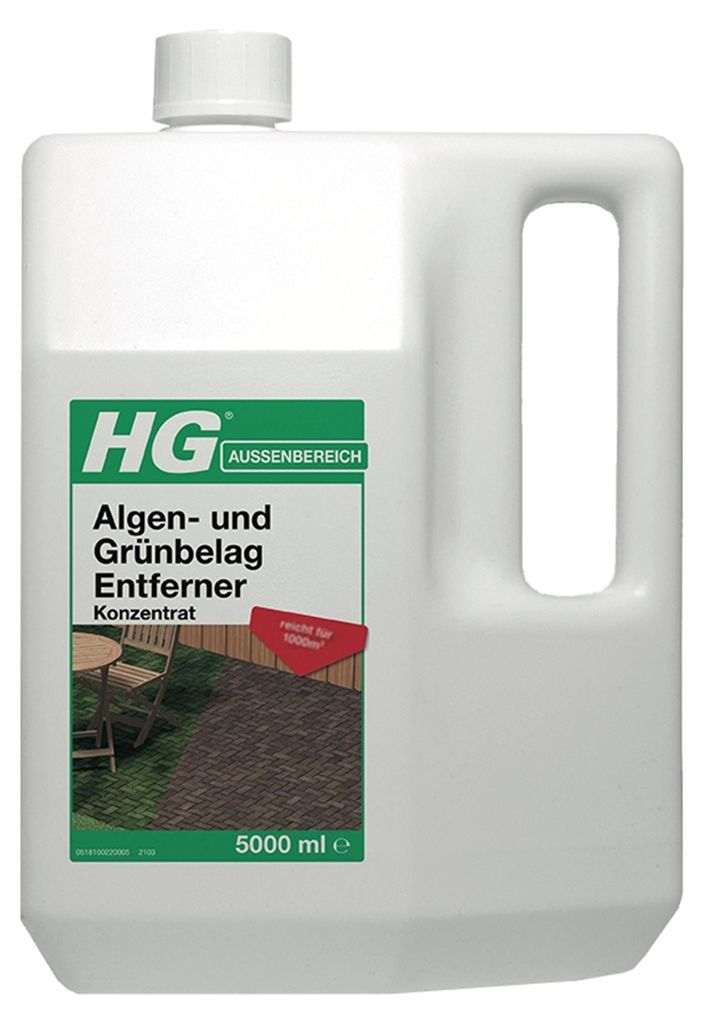 HG Algen- und Grünbelag Entferner Konzentrat 5L (1er Pack) Produktbild 