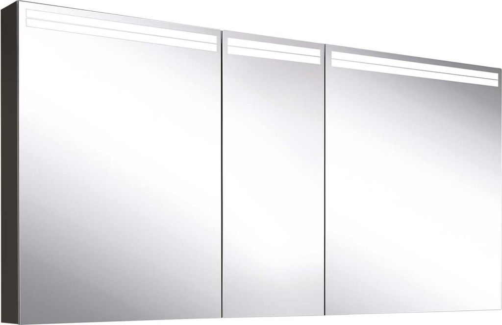 Schneider ARANGA TW Lichtspiegelschrank, 3 Türen 60/30/60cm, 1495x120x700mm, Lichtbänder oben, 160.550.02.41