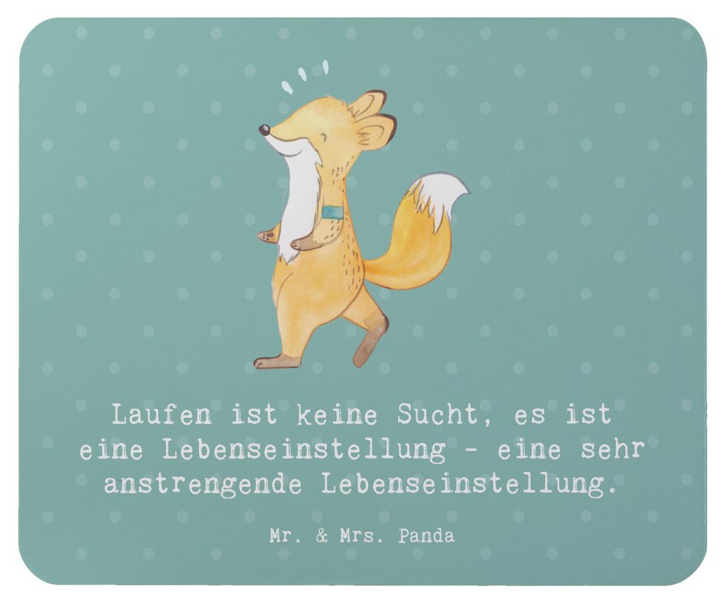 Mr. & Mrs. Panda Mauspad Laufen Lebensstil - Meeresbrise - Geschenk, Mouse Pad, Joggen, Sportler, Leidenschaft, mr, Sportart, computer mousepad, Ma...
