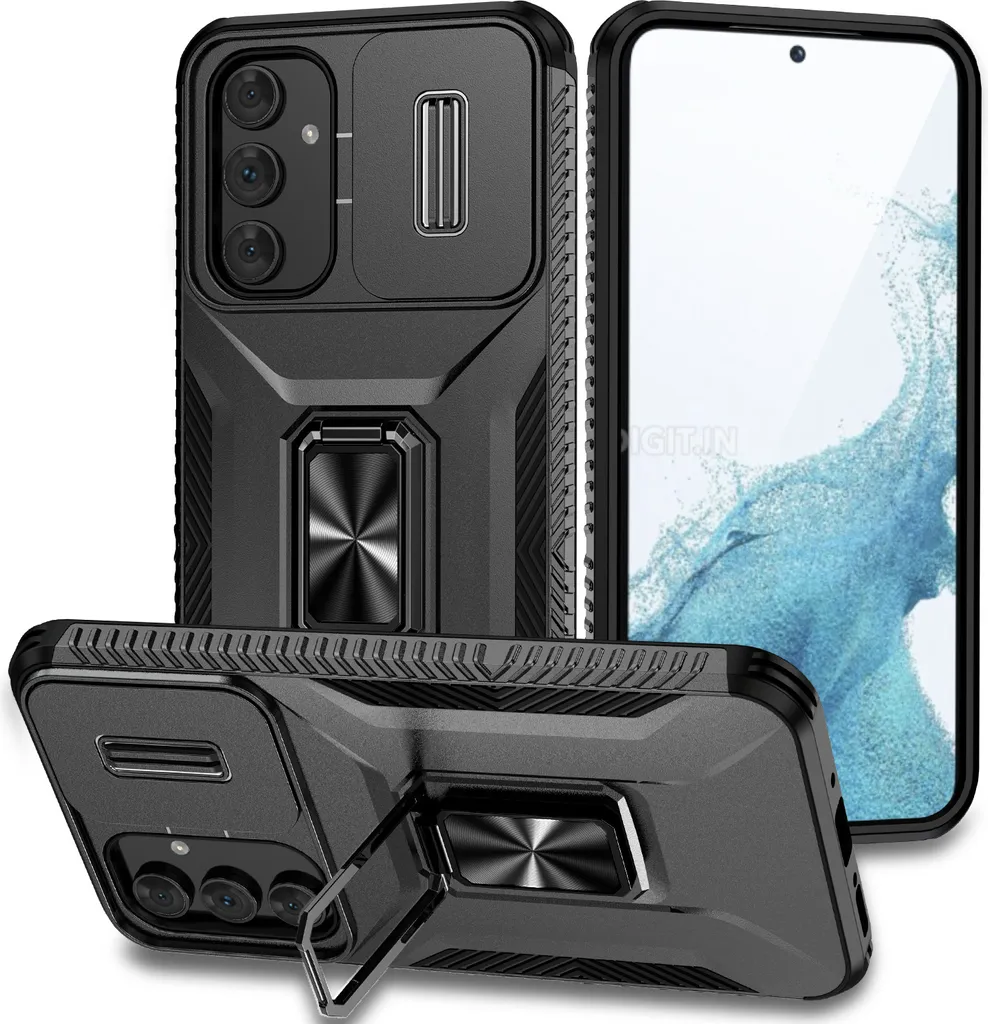 Cover Samsung A54 5G Antiurto Militare con Slide Camera e Kickstand